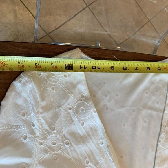 Dress, maxi, cover up, maxi, NWOT, STUNNING, eyelet , fitted to curves, lined - Picture 7 of 16